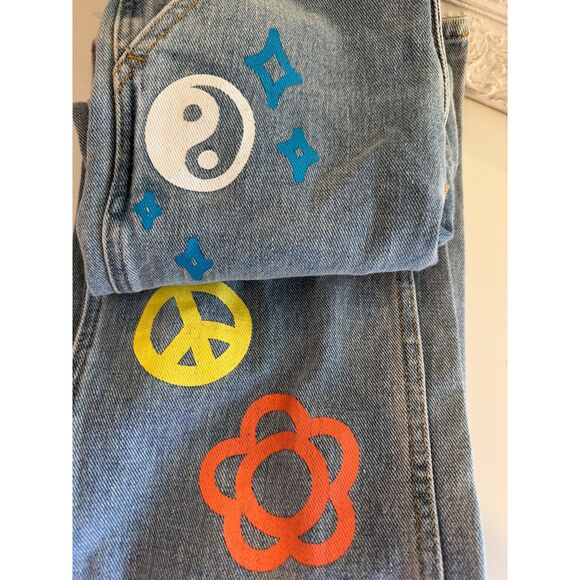 PacSun Kids Graphic Medium Blue Baggy Jeans Size 22 NWT - Picture 9 of 9